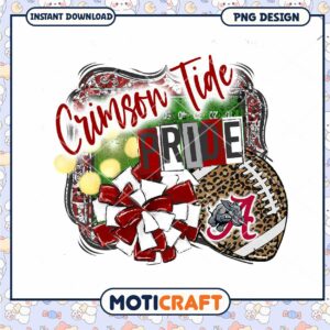 Crimson Tide Pride PNG Sublimation