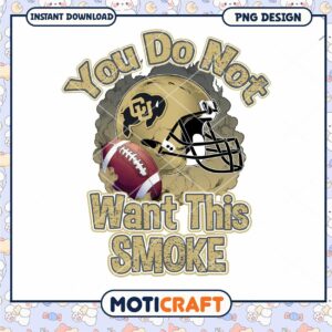 Colorado Buffaloes Football PNG Sublimation