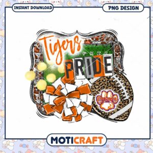 Clemson Tigers Pride PNG Sublimation