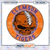 Clemson Tigers Skull Football PNG Design 1 Clemson Tigers Skull Football PNG Design