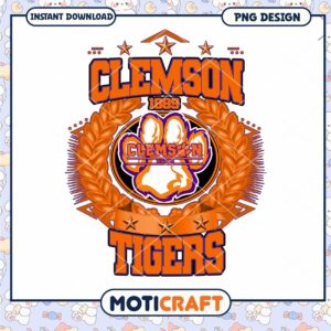 Clemson Tigers PNG Design 1889