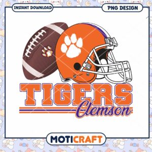 Clemson Tigers Football PNG Design