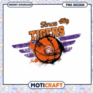 Clemson Tigers Basketball PNG Design