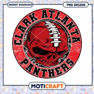 Clark Atlanta Panthers Skull PNG