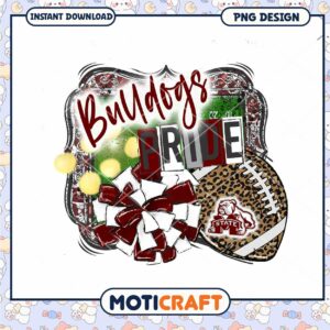 Bulldogs Pride PNG Design for Cheer Fans and Sports Lovers