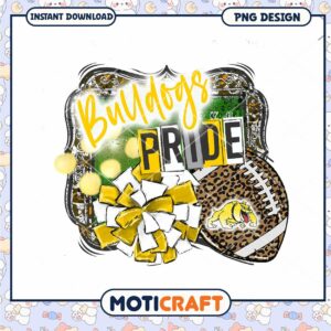 Bulldogs Pride PNG Design for Instant Download Decor
