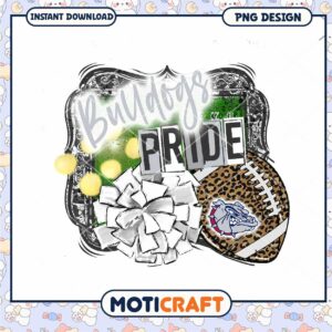 Bulldogs Pride Instant Download PNG Design for Fans