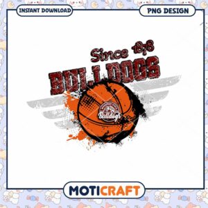 Bulldogs Basketball PNG Design 1878