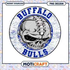 Buffalo Bills Skull PNG Football Design