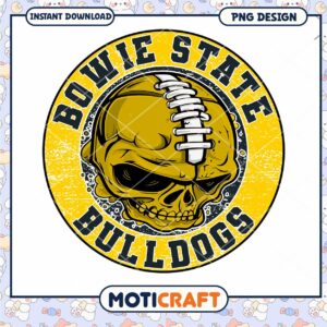 Bowie State Bulldogs Skull PNG