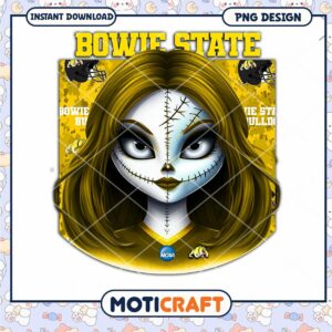 Bowie State Bulldogs Halloween PNG Design Instant Download