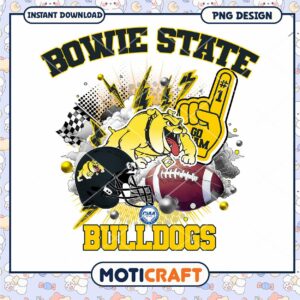 Bowie State Bulldogs PNG Sublimation Design
