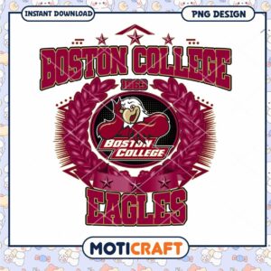 Boston College Eagles PNG Design Instant Download Art