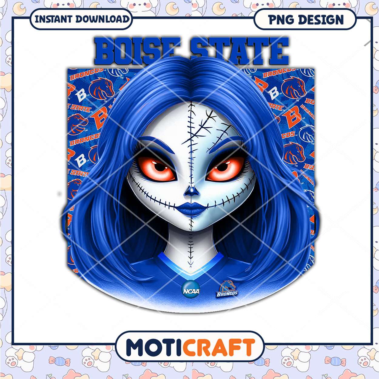 Boise State PNG Design Features Unique Skeleton Character Boise State PNG Design Features Unique Skeleton Character