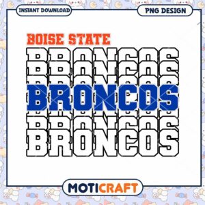 Boise State Broncos PNG Sublimation Design
