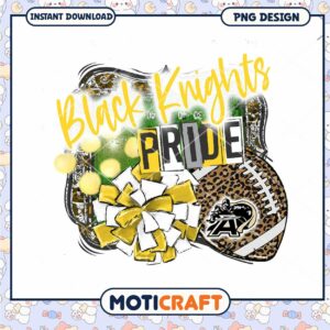 Black Knights Pride PNG Sublimation Design