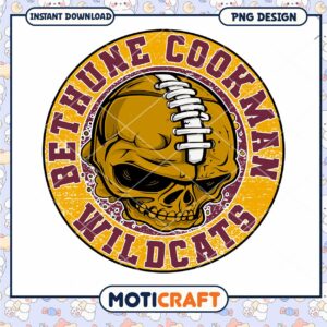 Bethune Cookman Wildcats Skull PNG