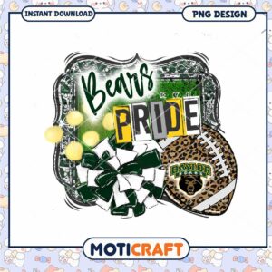 Baylor Bears Pride PNG Sublimation