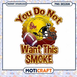 ASU Football Smoke PNG Design