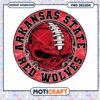 Arkansas State Red Wolves Skull PNG
