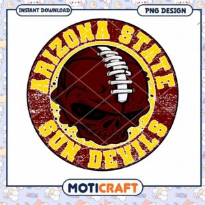 Arizona State Sun Devils Skull PNG