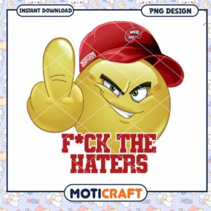 Angry Emoji PNG Fuck The Haters Design