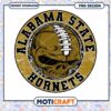 Alabama State Hornets Skull PNG Design