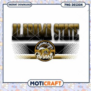 Alabama State Hornets PNG Instant Download Design Asset