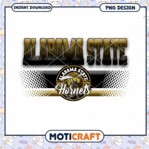 Alabama State Hornets PNG Design for Instant Download