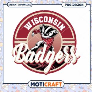 Wisconsin Badgers PNG Design Instant Download File