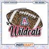 Wildcats Football PNG Design with Leopard Print Style