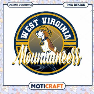 West Virginia Mountaineers PNG Instant Download Design