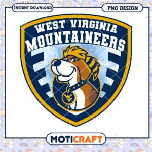 West Virginia Mountaineers Dog PNG Instant Download Design West Virginia Mountaineers Dog PNG Instant Download Design