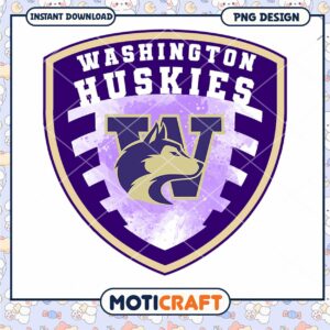Washington Huskies Logo Instant Download PNG Design
