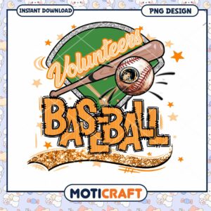 Volunteers Baseball PNG Design for Instant Download
