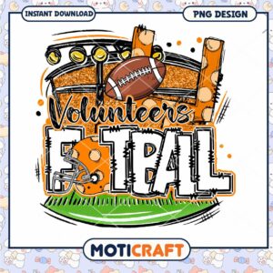 Volunteer Football PNG Design for Instant Download Art