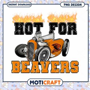 Vintage Hot Rod Beavers Design Instant Download PNG