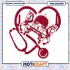 Vintage Horse Drawn Carriage Stethoscope PNG Design