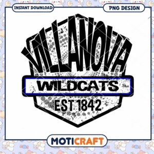 Villanova Wildcats Vintage Logo PNG Instant Download