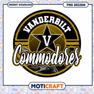 Vanderbilt Commodores PNG Instant Download Design Art