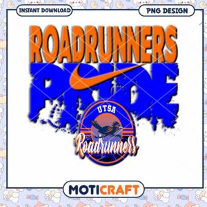 UTSA Roadrunners Pride PNG Instant Download Design