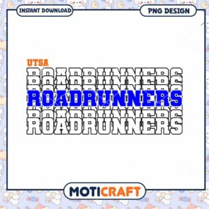UTSA Roadrunners PNG Design for Instant Download Use