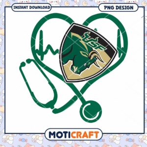 USF Bull Heartbeat Stethoscope PNG Design Download