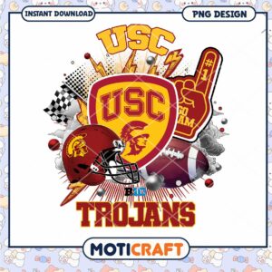 USC Trojans Football Team PNG Graphic Design Download
