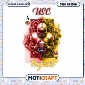 USC Trojans Football Design PNG Instant Download Art