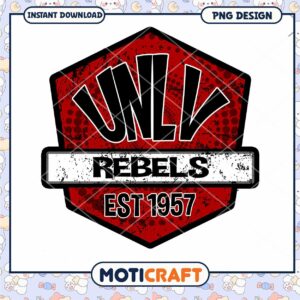 UNLV Rebels Vintage Logo PNG Download Design 1957