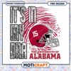 University of Alabama Football DNA PNG Design Download