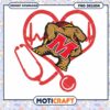 University Mascot Heartbeat Stethoscope PNG Design Download