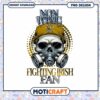 Unique Non Toxic Fighting Irish Fan Skull PNG Design