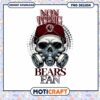 Unique Non Toxic Bears Fan Skull Design PNG Downloadable Art